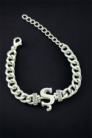 Premium Ş Harf Bileklik Zirkon Taş