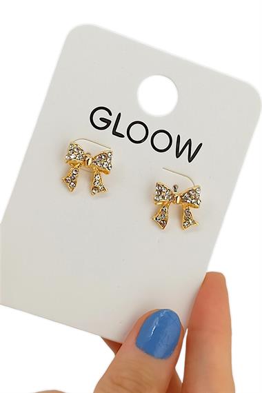 Premium Taşlı Fiyonk Küpe