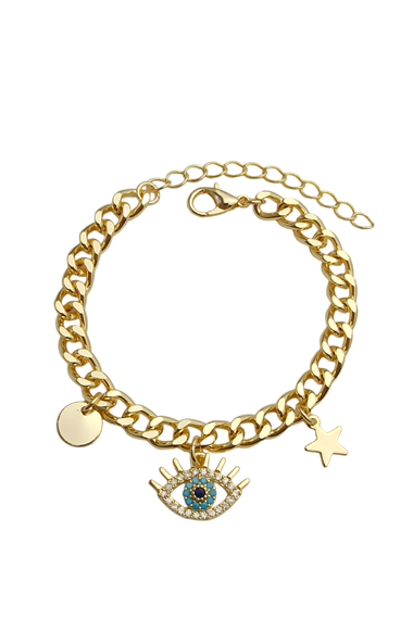 Premium Taşlı Göz Figür Bileklik