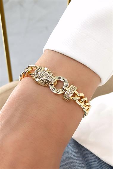 Premium Asansörlü Taşlı Sonsuz Döngü Bileklik