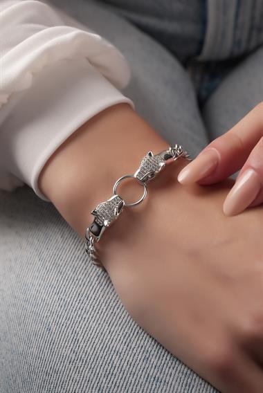 Premium Taşlı Sonsuz Döngü Klasik Zincir Bileklik 784900