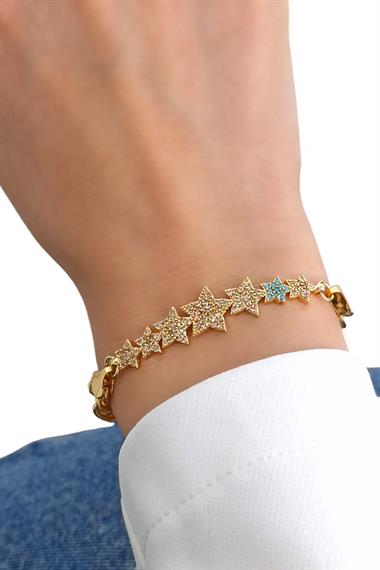 Premium Taşlı Yıldız Bileklik