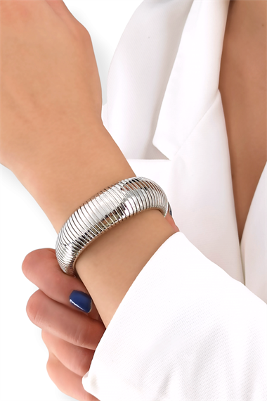 Premium Tırtıklı Kalın Bileklik Model 