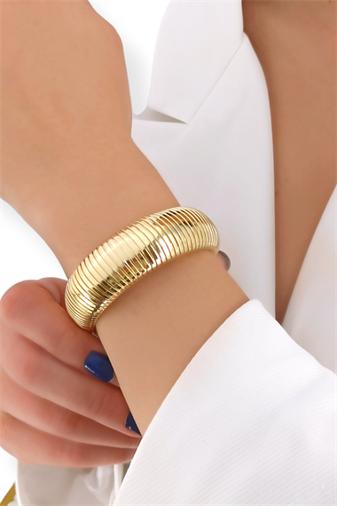 Premium Tırtıklı Kalın Bileklik Model 