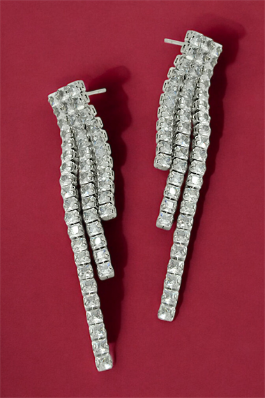 Premium Üç Sıra Su Yolu Küpe