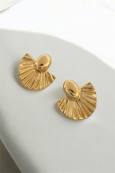 Premium Xuping Renk Atmaz Parlak Plaka Küpe