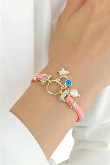 Premium Yıldız Deri Bileklik