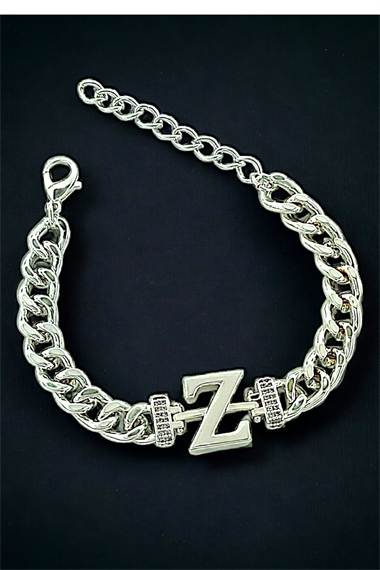 Premium Z Harf Bileklik Zirkon Taş