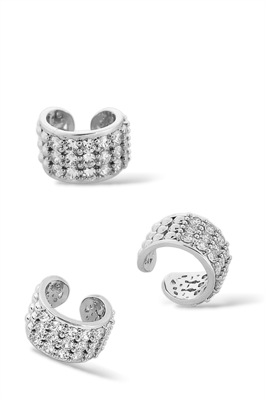 Premium Zirkon Taş Kıkırdak küpe