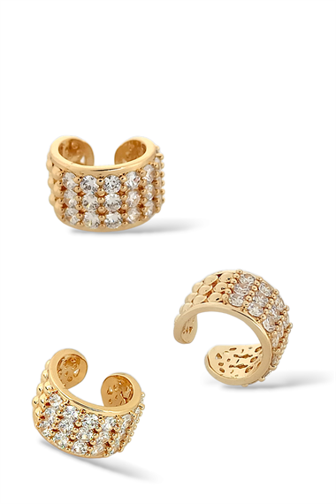 Premium Zirkon Taş Kıkırdak küpe