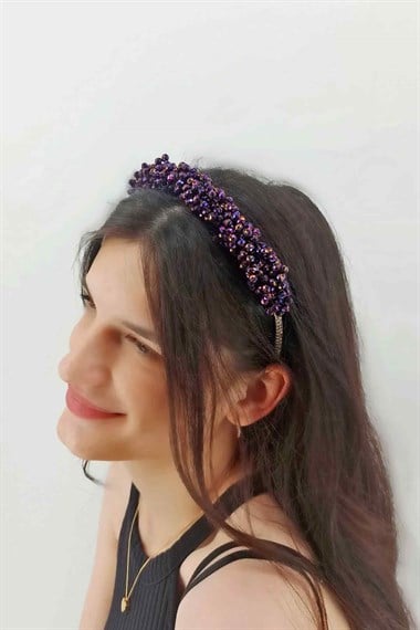 Renkli Kristal Abiye Taç TrTaç2167