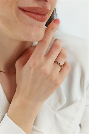 Renkli Taşlı Yüzük TrYüzük1265