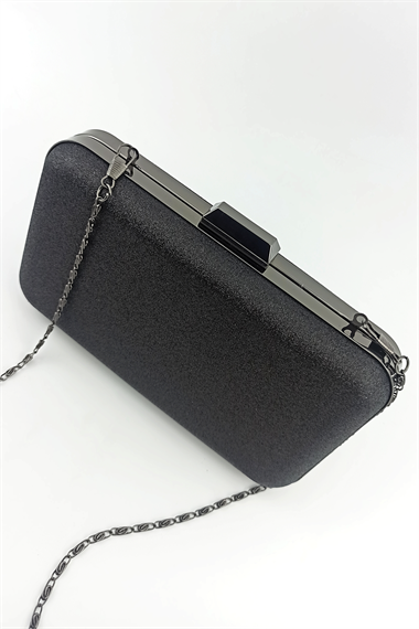 Saten Abiye Çanta Lacivert TrÇantaKrm237