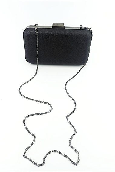 Saten Abiye Çanta Lacivert TrÇantaKrm237