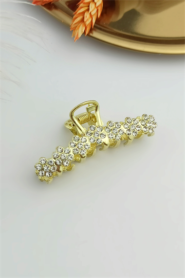 Taşlı Çiçek Mandal Toka TrToka9839