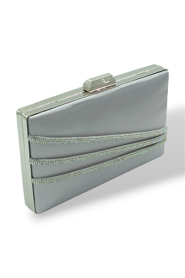 Üç Sıra Taşlı Abiye Çanta