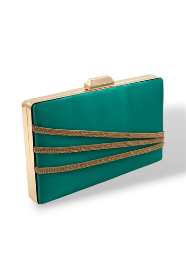 Üç Sıra Taşlı Abiye Çanta