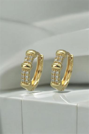 Xuping Renk Atmaz Taşlı Halka Küpe