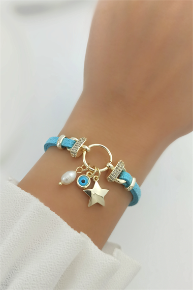 Yıldız Deri Bileklik TrBilek70156