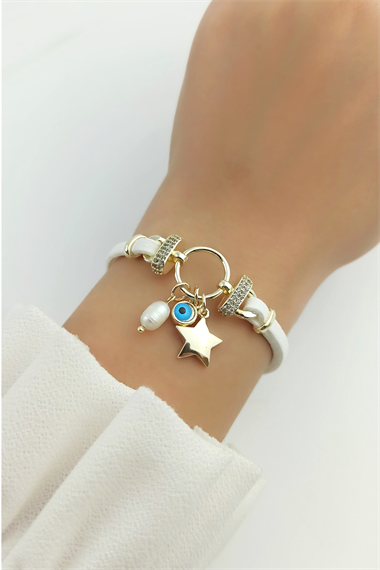 Yıldız Deri Bileklik TrBilek70156