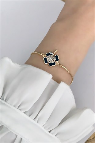 Yonca Figür Asansörlü Bileklik TrBilek7530 B32753