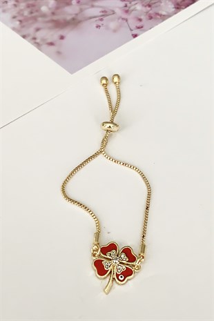 Yonca Figür Asansörlü Bileklik TrBilek7530 B32753