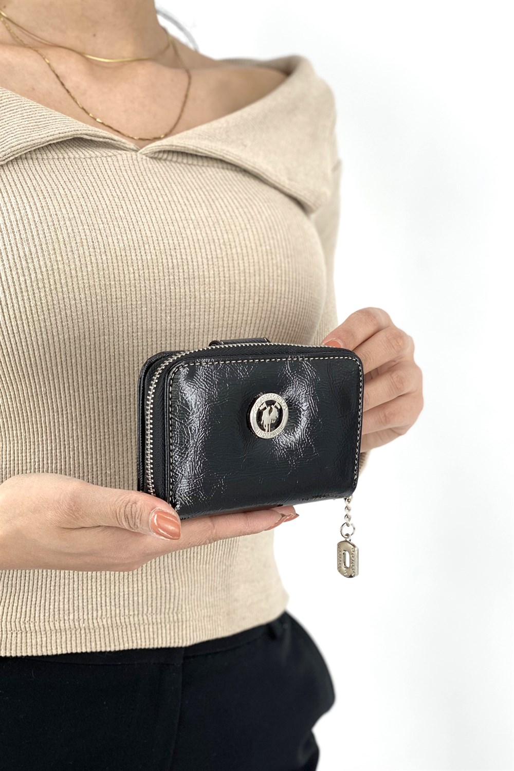 2+2 Gofraj Baskılı Çıtçıtlı Küçük Bayan Cüzdan TrCüzdan13970