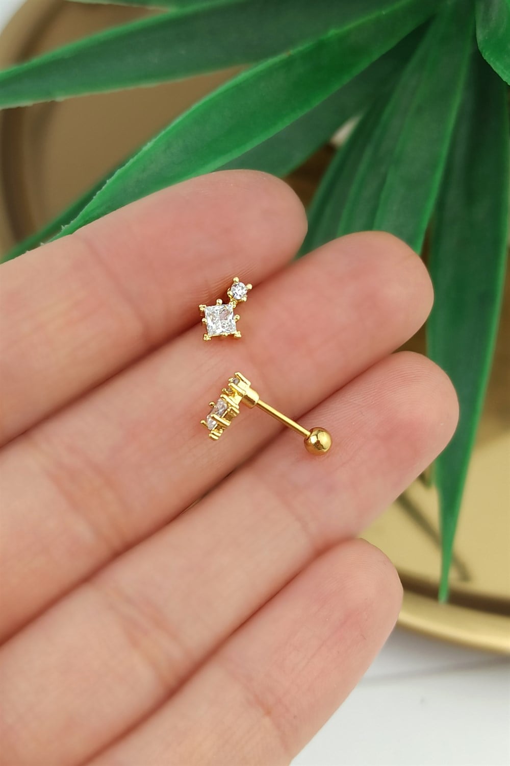316 Cerrahi Çelik Taşlı Kuzey Yıldız Piercing TrPiercing0150