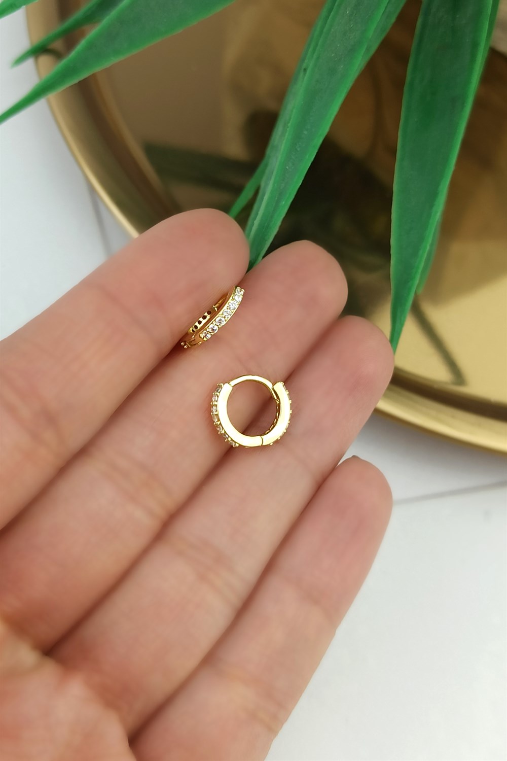 316 Cerrahi Çelik Zirkon Taş Halka Piercing TrPiercing0148
