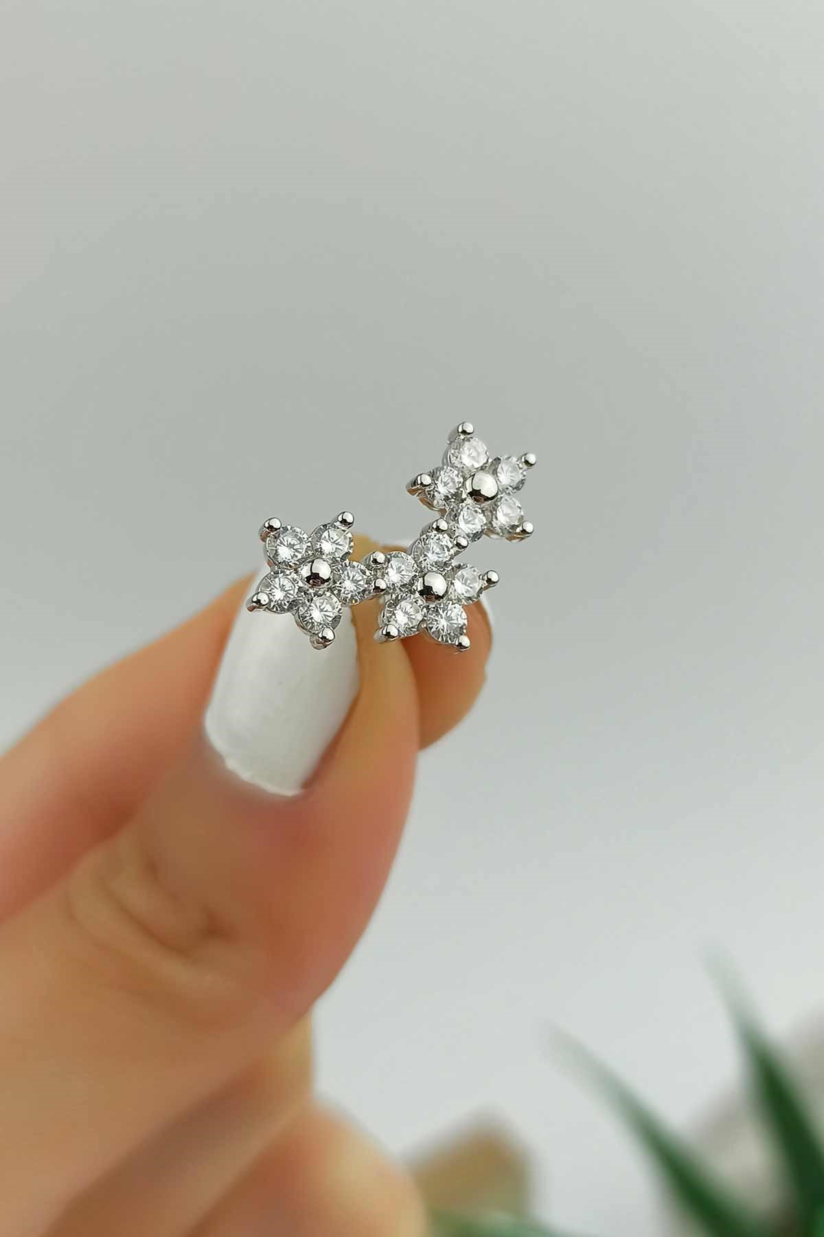 316 L Cerrahi Çelik Üç Çiçek Piercing TrPiercing0106 PierX200X
