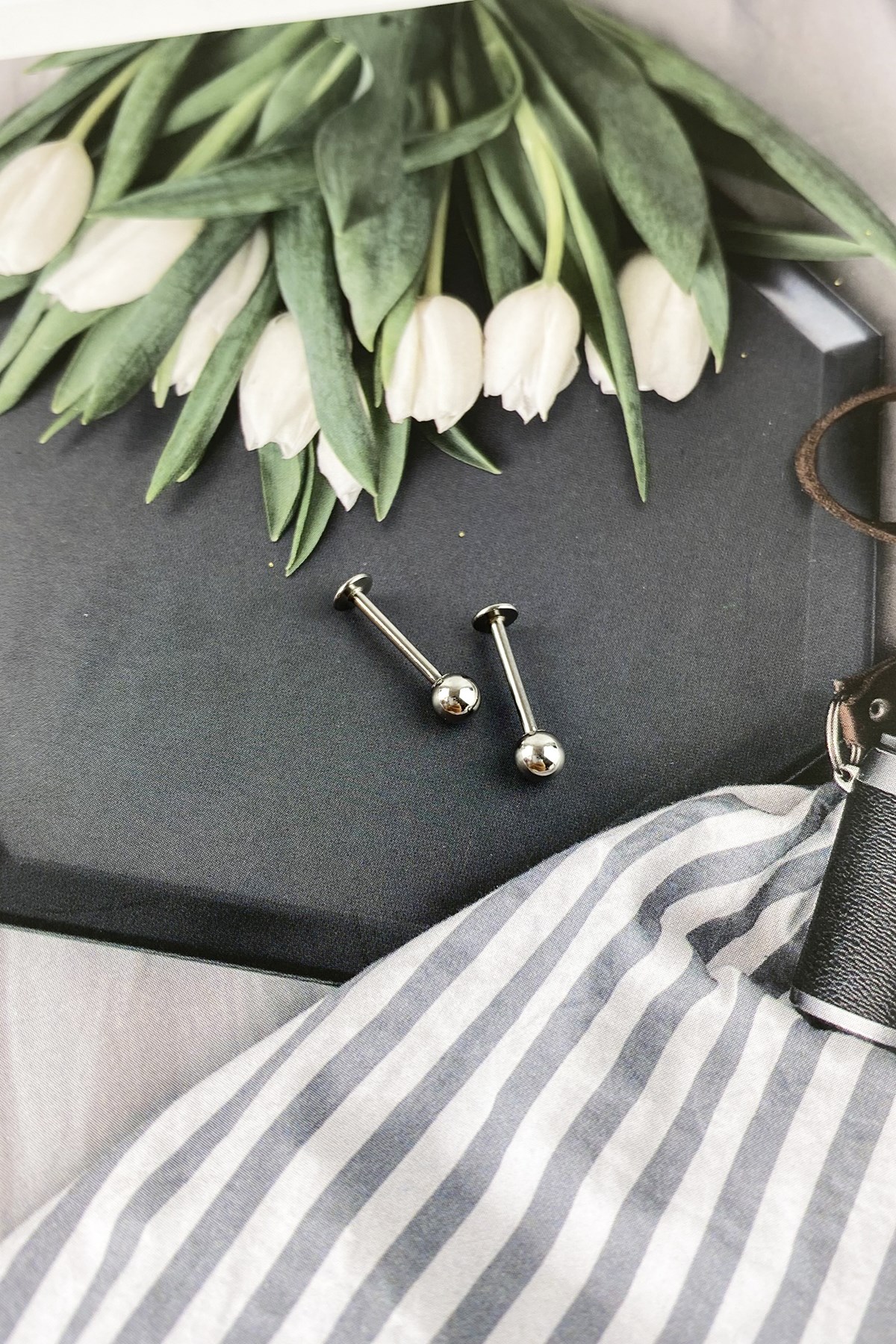 316l Cerrahi Çelik 2 li Büyük Toplu Piercing P050*2