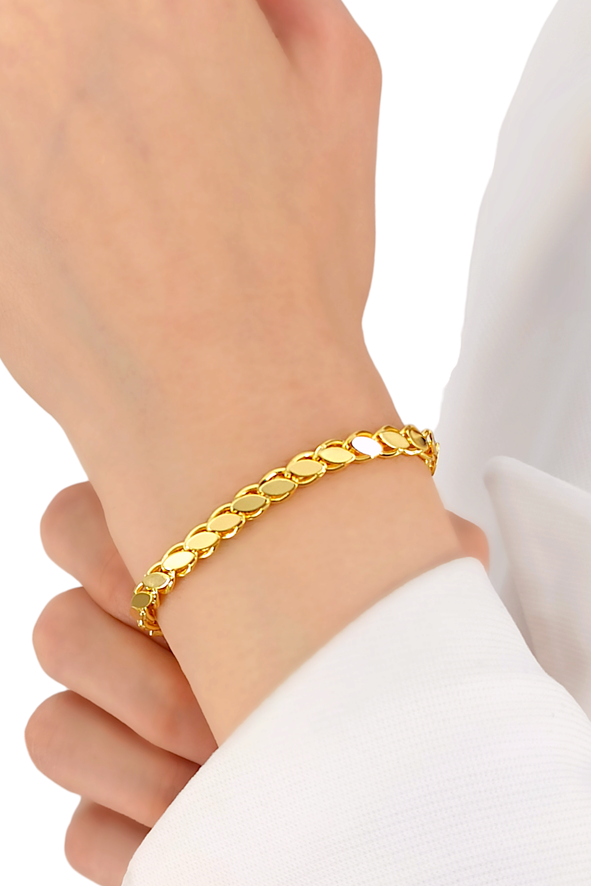 Çelik Arpa Zincir Bileklik