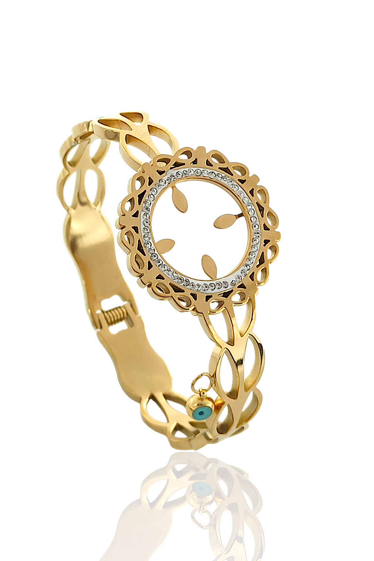 Çelik Çeyrek Uyumlu Önden Açılabilir Kelepçe Bileklik