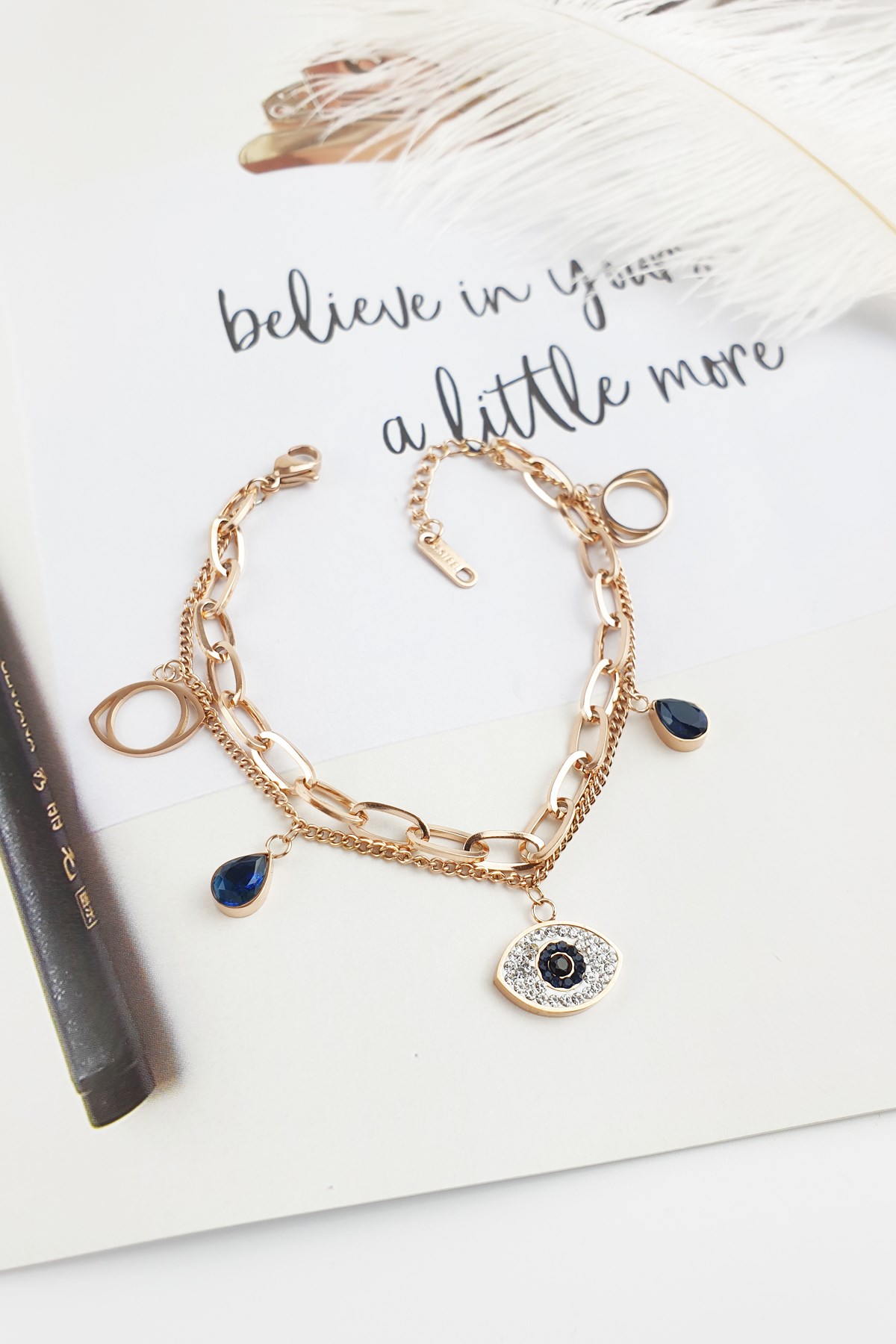 Çelik Göz Figür Bileklik B450