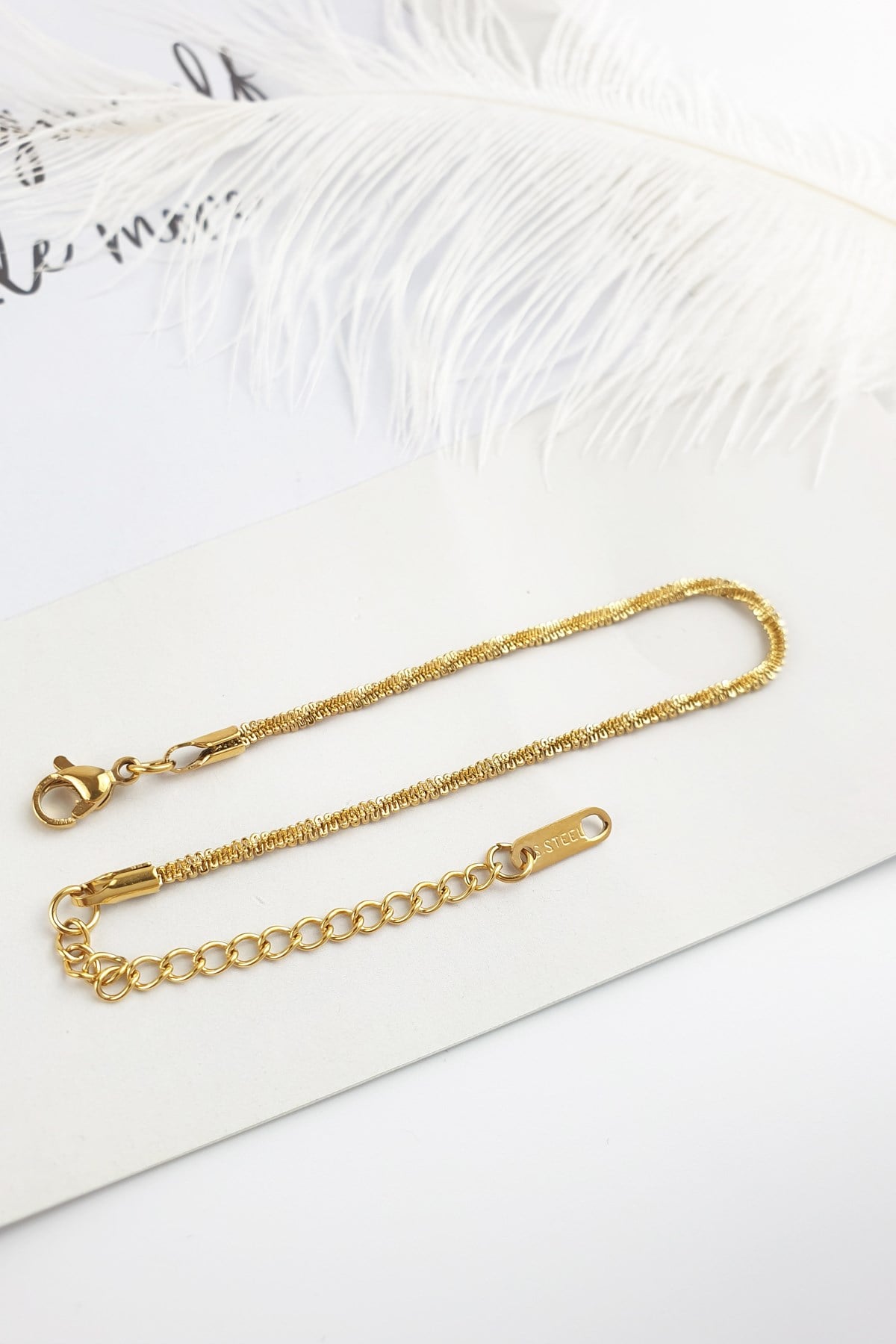 Çelik İnce Sarmal Bileklik B300