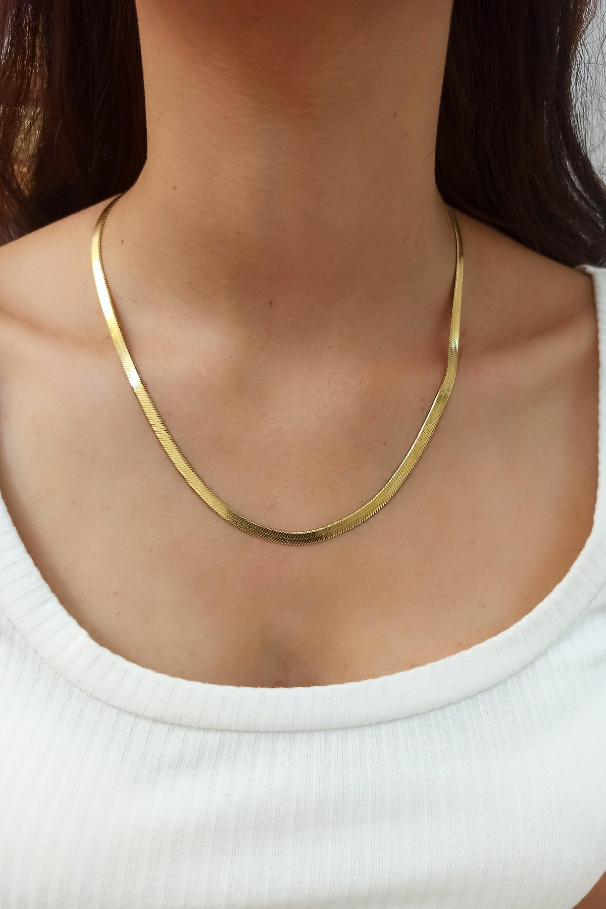 Çelik İtalyan Zincir Kolye B400