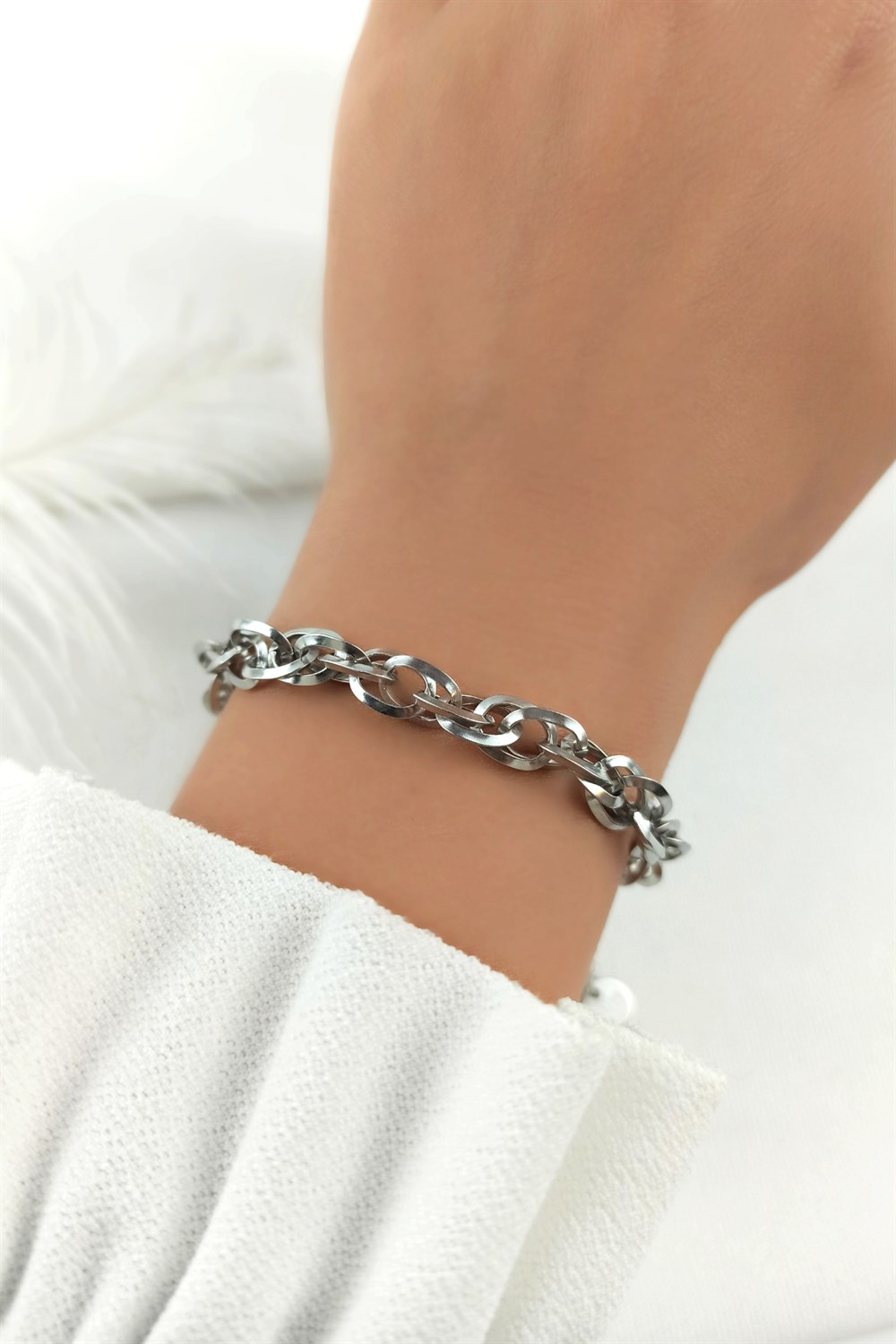 Çelik Sık Geçmeli Bileklik TrBilek70041