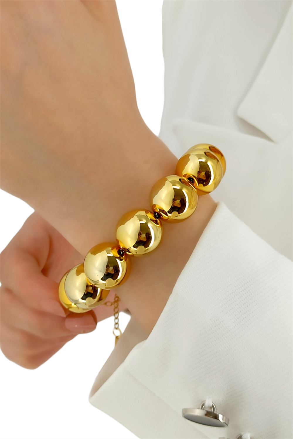 Çelik Sıralı Büyük Toplu Bileklik