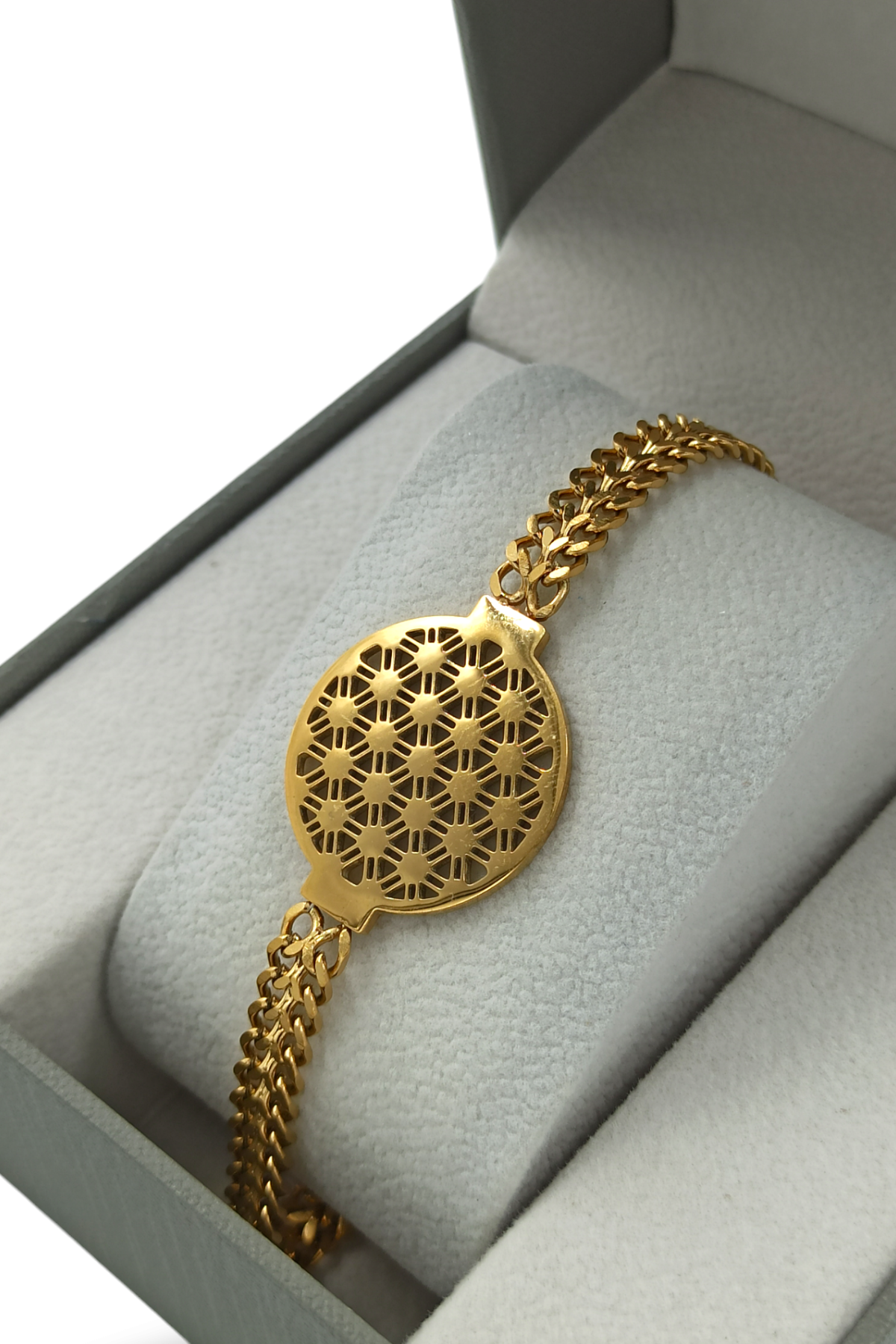 Çelik Yaşam Çiçeği Bileklik 