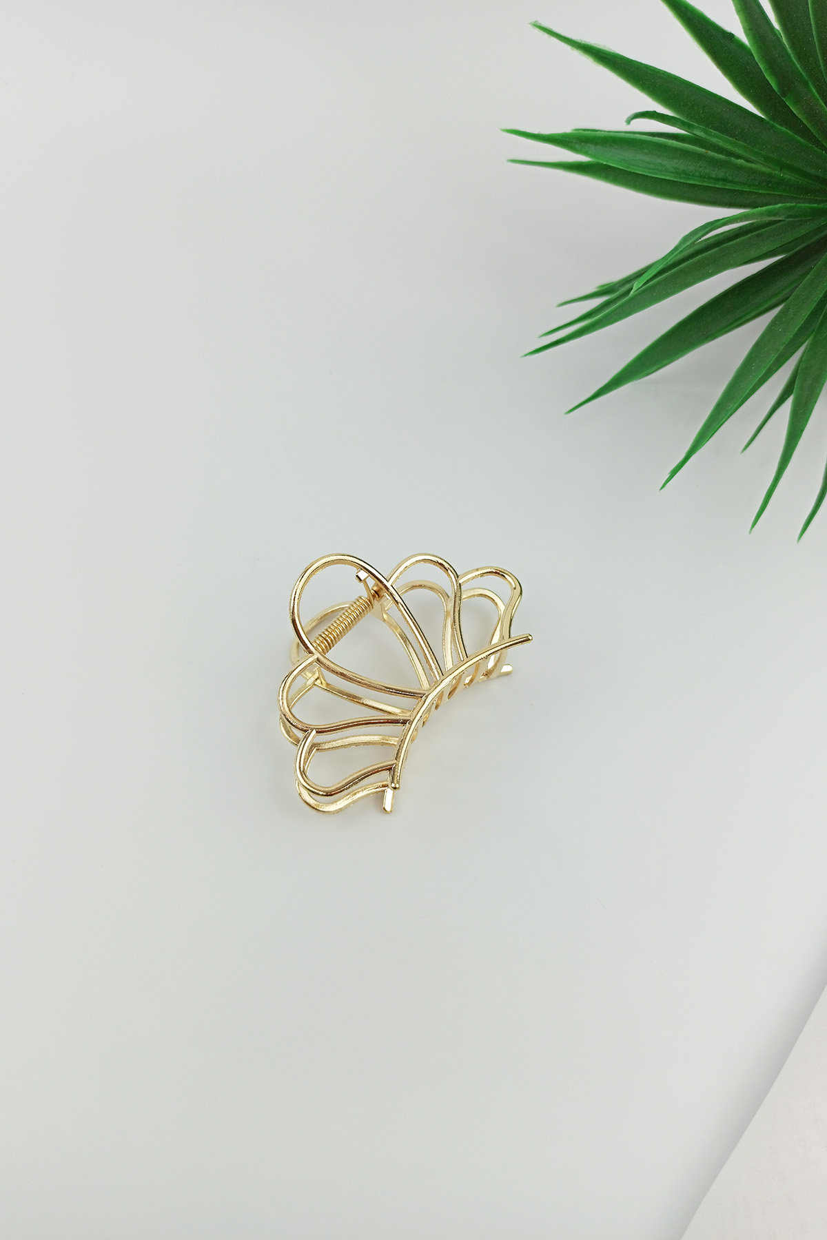 Geometrik Büyük Mandal Toka Gold T150