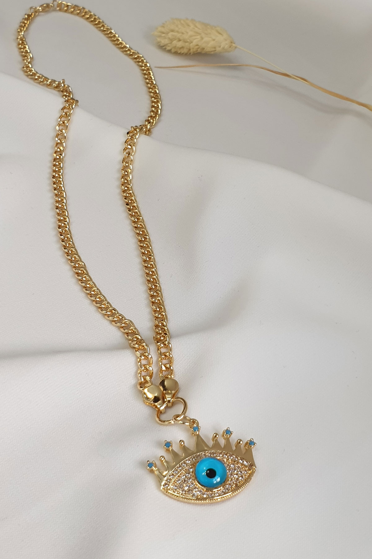 Göz Kolye Gold B350