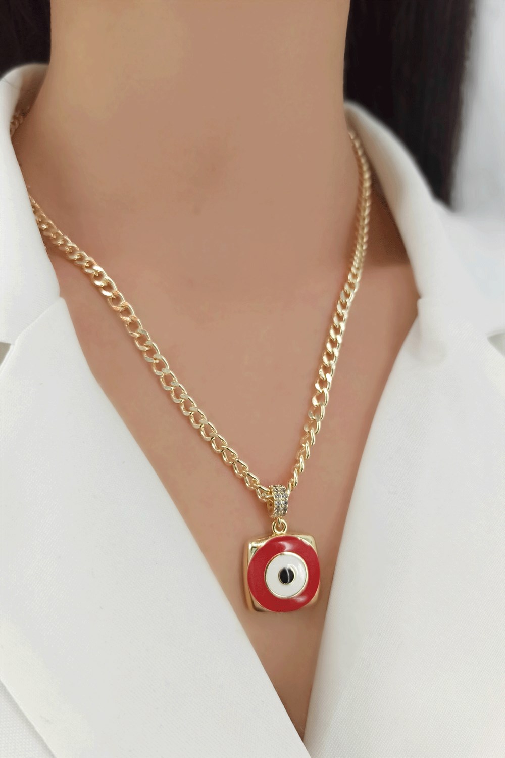 Mineli Göz Kolye TrKolye50004