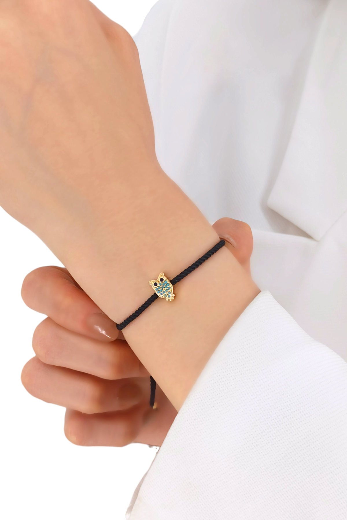 Premium Asansörlü Baykuş İp Bileklik