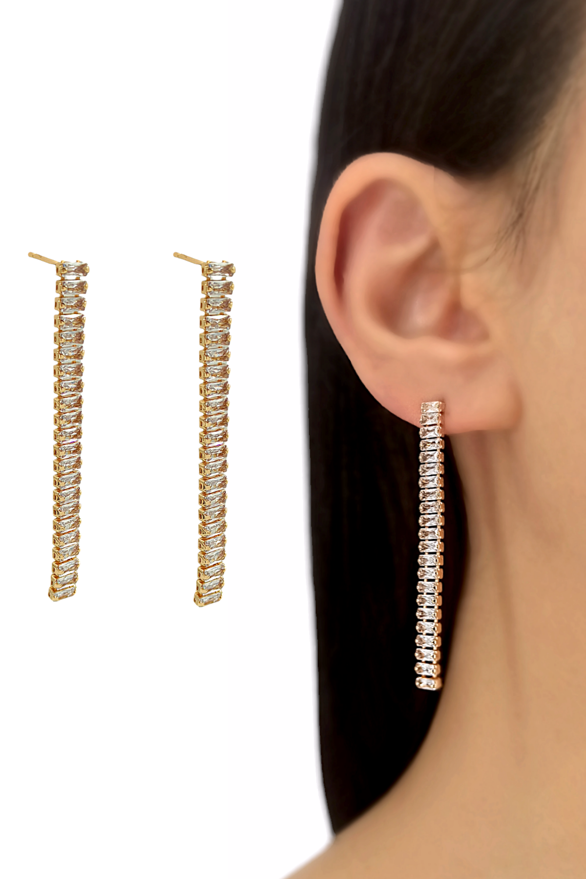 Premium Baget Su Yolu Küpe