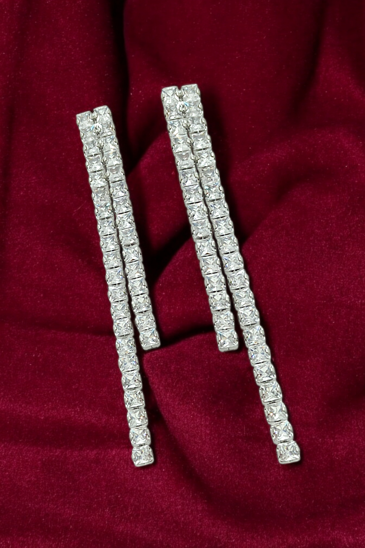 Premium İki Sıra Su Yolu Küpe