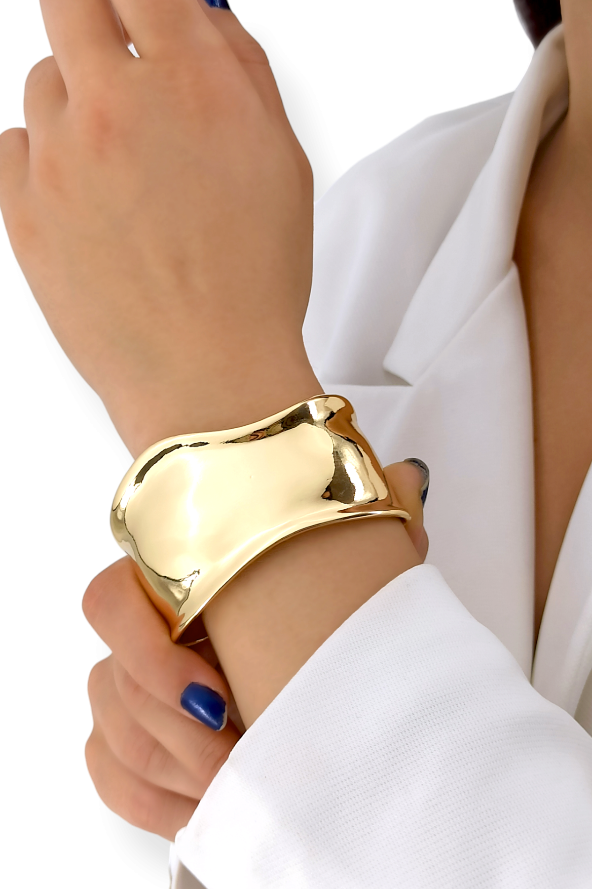 Premium Kalın Plaka Kelepçe Bileklik Model