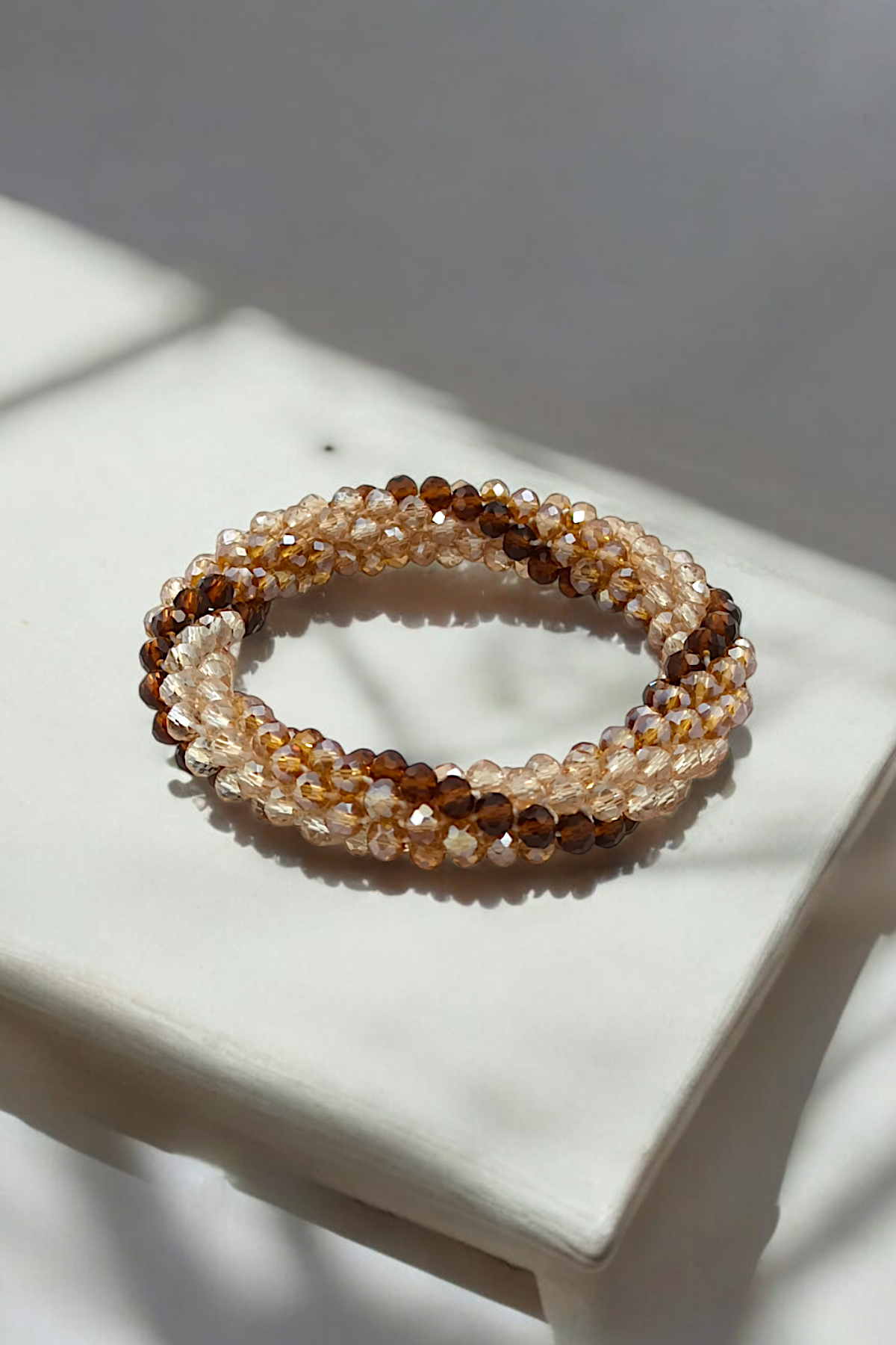 Premium Kristal Taşlı Boncuk Bileklik Lastikli Kristal Boncuk Bileklik