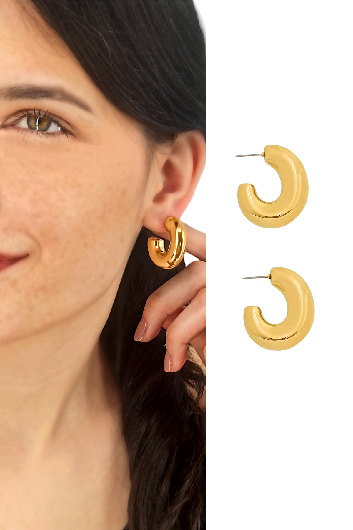 Premium Plaka Boru Küpe