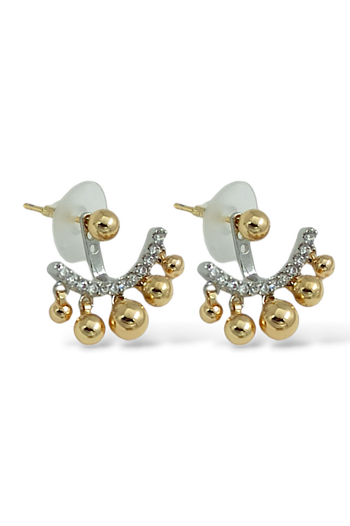 Premium Zirkon Taş Sallantılı Topcuk Küpe 35646