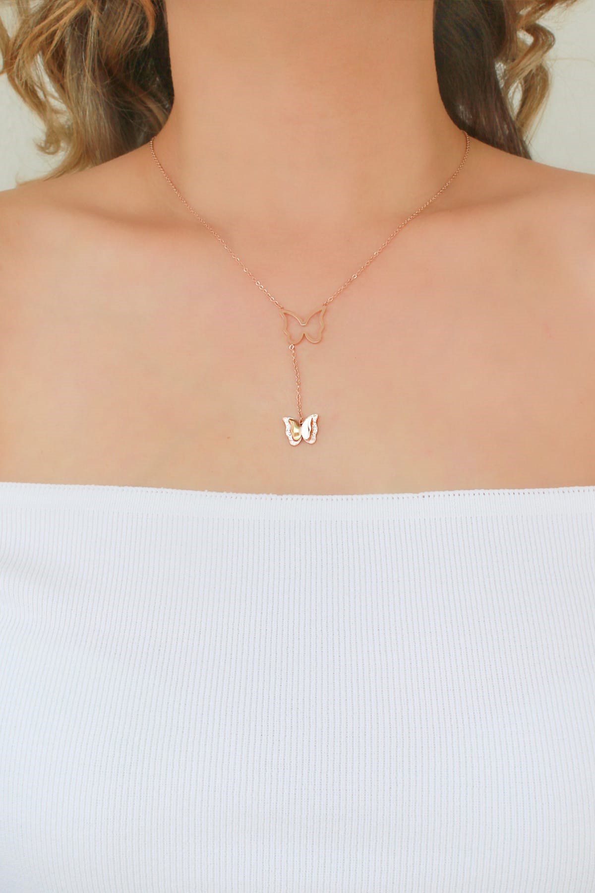 Sallantı Çelik Kolye